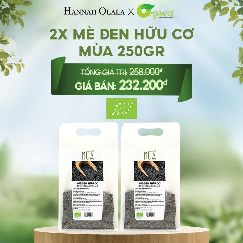  E89_DEAL 29: COMBO 2 X MÈ ĐEN HỮU CƠ MÙA 250G 
