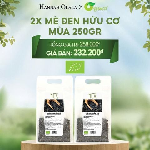  E89_DEAL 29: COMBO 2 X MÈ ĐEN HỮU CƠ MÙA 250G 