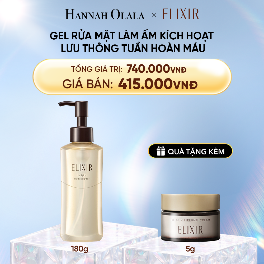  DEAL 29: GEL RỬA MẶT SẠCH SÂU, DƯỠNG ẨM ELIXIR CLARIFYING WARM CLEANSER 