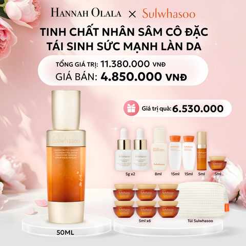  E745: DEAL 2: TINH CHẤT NHÂN SÂM CÔ ĐẶC CONCENTRATED GINSENG REJUVENATING SERUM 50ML - [GIAO HÀNG TỪ 03/10] 