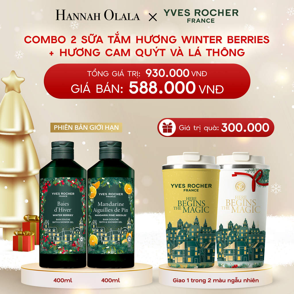  DEAL 2: COMBO 2 SỮA TẮM HƯƠNG WINTER BERRIES & HƯƠNG CAM QUÝT VÀ LÁ THÔNG 400ML 