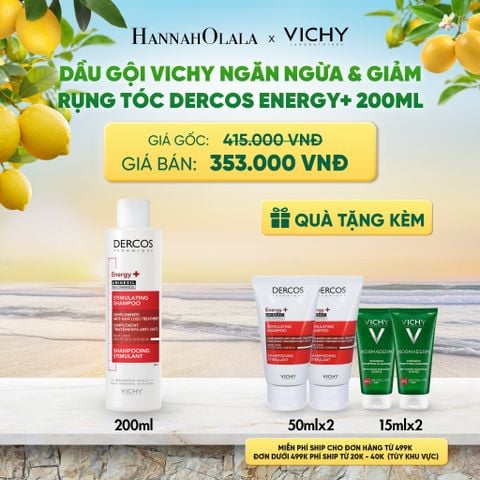  DẦU GỘI VICHY NGĂN NGỪA & GIẢM RỤNG TÓC DERCOS ENERGY+ 200ML DEAL 2 