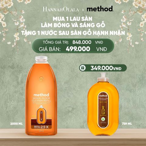  DEAL 1: [MUA 1 TẶNG 1] MUA 1 NƯỚC LAU SÀN GỖ LÀM SÁNG 2011ML TẶNG 1 NƯỚC LAU SÀN GỖ LÀM SÁNG 739ML - HƯƠNG HẠNH NHÂN 