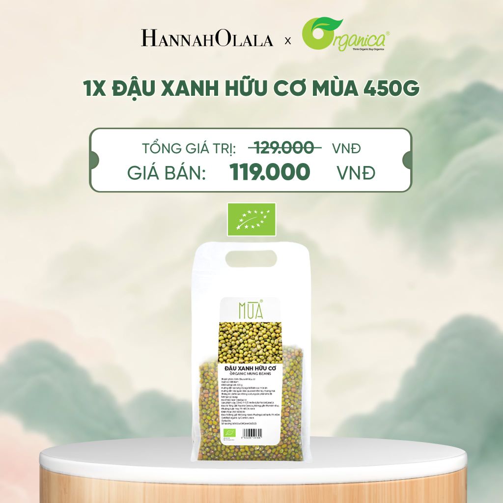  ĐẬU XANH HỮU CƠ MÙA 450G - A1919 