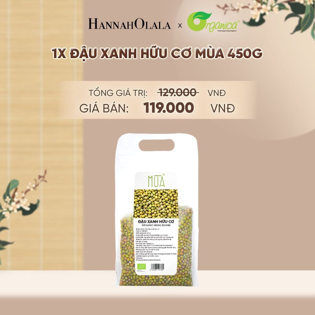  ĐẬU XANH HỮU CƠ MÙA 450G - A1475 