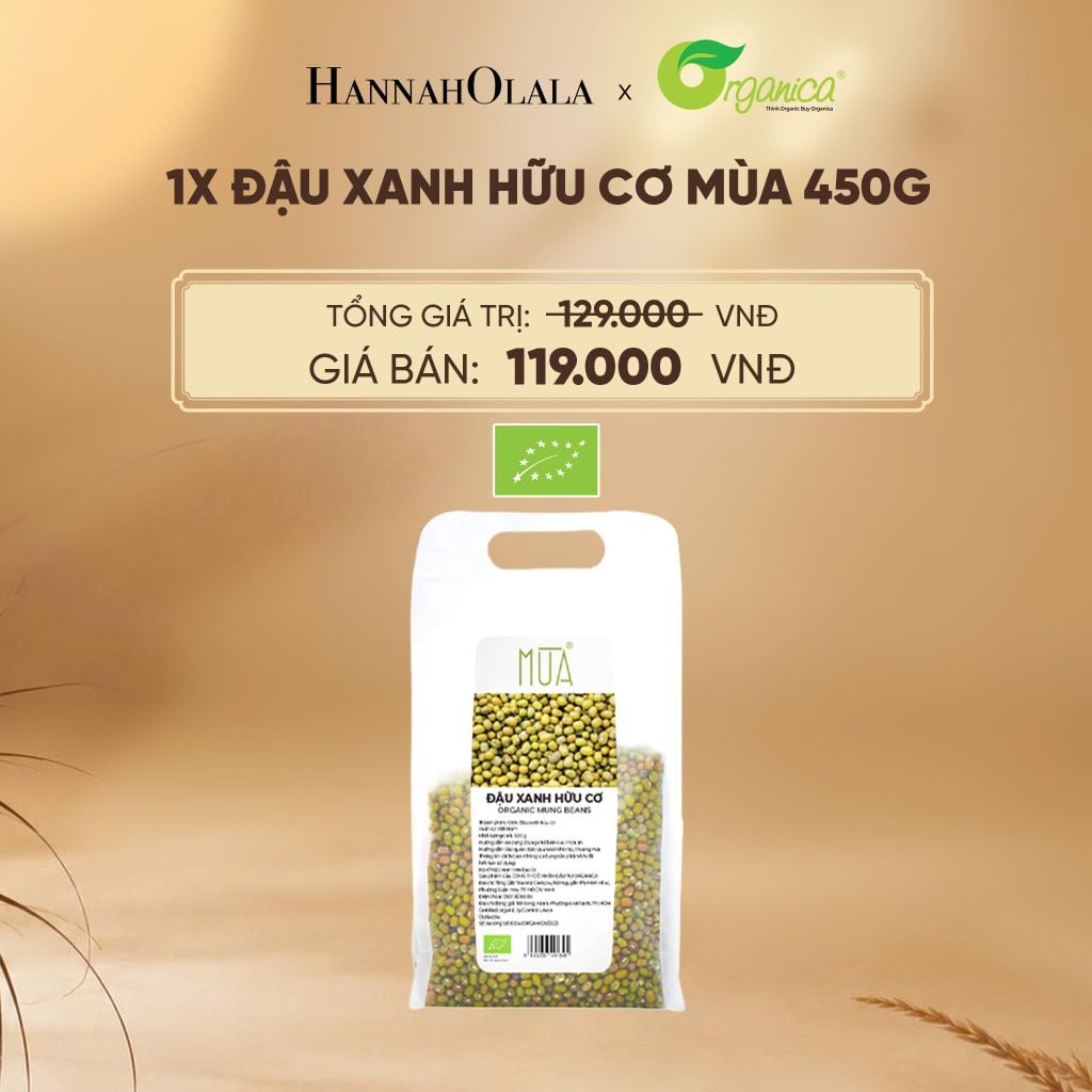  ĐẬU XANH HỮU CƠ MÙA 450G - DEAL 2 - E93 