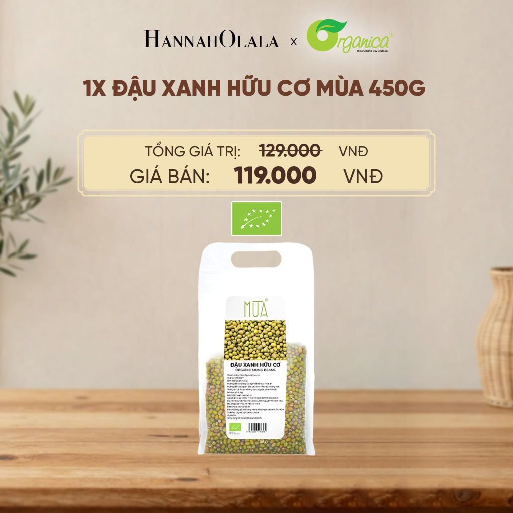  ĐẬU XANH HỮU CƠ MÙA 450G - D286 