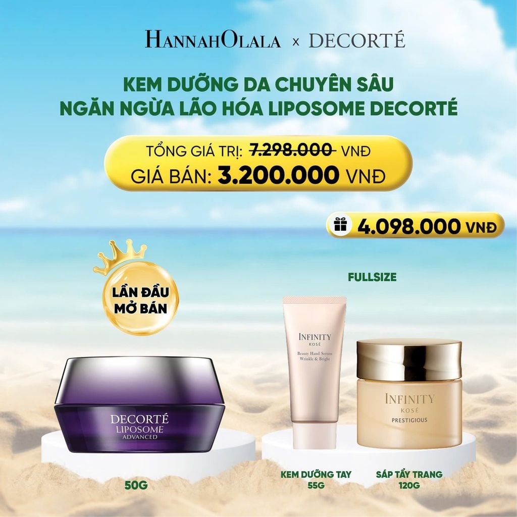  DEAL 2: KEM DƯỠNG DA CHUYÊN SÂU NGĂN NGỪA LÃO HÓA LIPOSOME DECORTÉ 