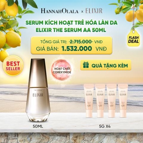 SERUM KÍCH HOẠT TRẺ HÓA LÀN DA ELIXIR THE SERUM AA 50ML - DEAL 2 