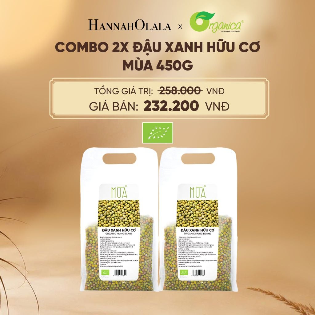 ĐẬU XANH HỮU CƠ MÙA 450G - DEAL 2 - E93 
