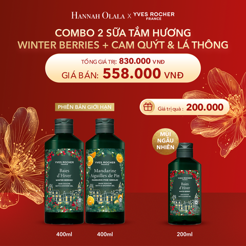  DEAL 5: [PHIÊN BẢN GIỚI HẠN] COMBO 2 SỮA TẮM HƯƠNG WINTER BERRIES + CAM QUÝT & LÁ THÔNG TẶNG SỮA TẮM 200ML NGẪU NHIÊN 