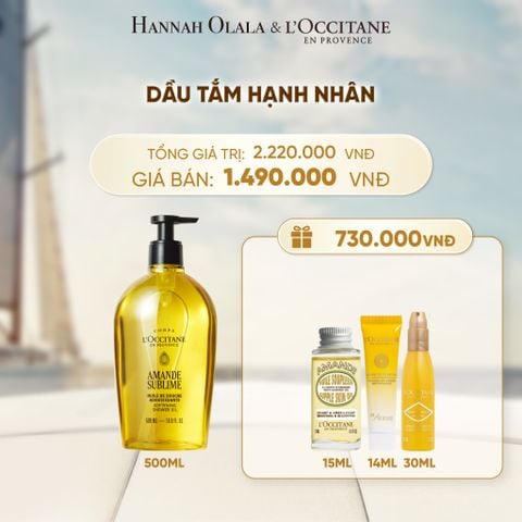  DẦU TẮM HẠNH NHÂN LOCCITANE 500ML - A591 