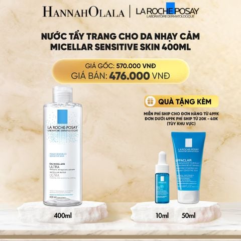  DEAL 2: NƯỚC TẨY TRANG CHO DA NHẠY CẢM MICELLAR SENSITIVE SKIN 400ML 