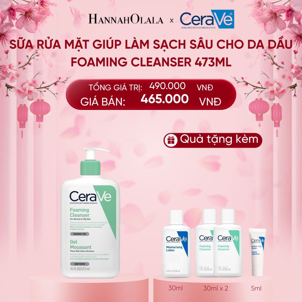  A540_DEAL 2 SỮA RỬA MẶT GIÚP LÀM SẠCH SÂU CHO DA DẦU FOAMING CLEANSER 473ML 