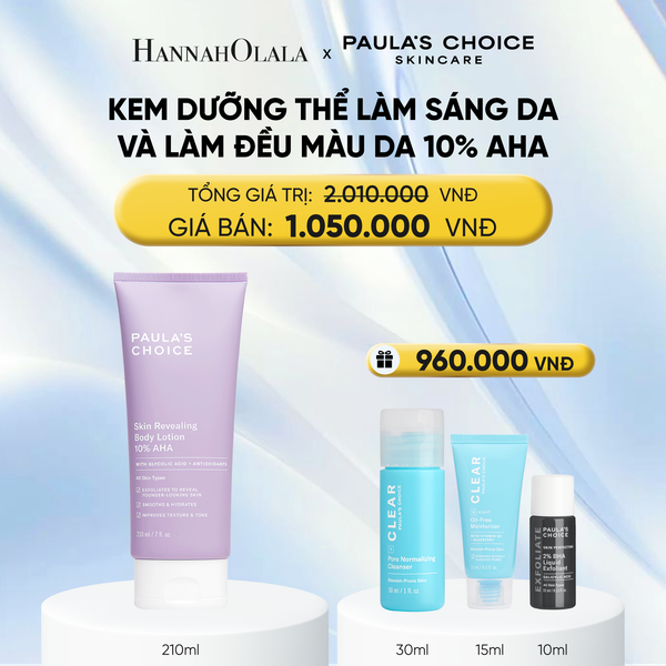  KEM DƯỠNG THỂ LÀM SÁNG DA VÀ LÀM ĐỀU MÀU DA SKIN REVEALING BODY LOTION 10% AHA 210ML - DEAL 2 - E96 