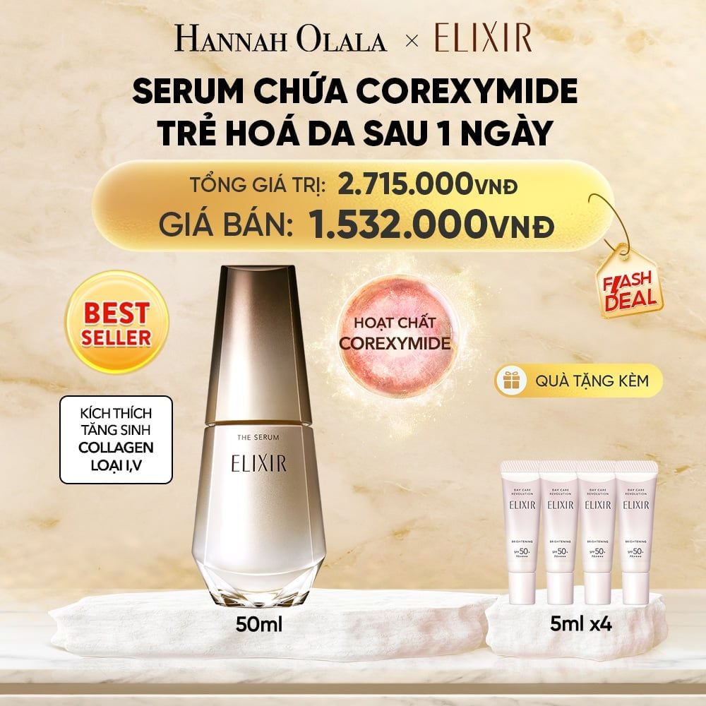  SERUM KÍCH HOẠT TRẺ HÓA LÀN DA ELIXIR THE SERUM AA 50ML - DEAL 2 