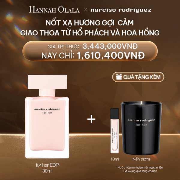  DEAL 2:  NƯỚC HOA NỮ NARCISO RODRIGUEZ FOR HER EAU DE PARFUM 30ML 