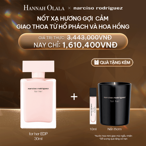  DEAL 2:  NƯỚC HOA NỮ NARCISO RODRIGUEZ FOR HER EAU DE PARFUM 30ML 