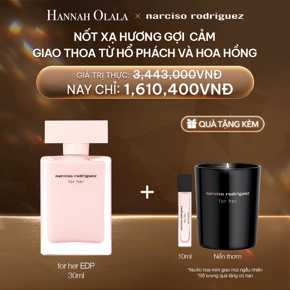  DEAL 2:  NƯỚC HOA NỮ NARCISO RODRIGUEZ FOR HER EAU DE PARFUM 30ML 