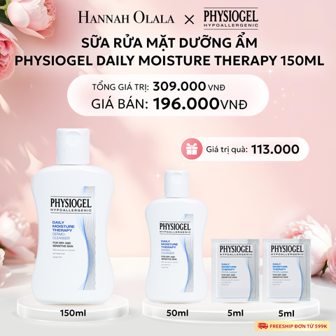  E856: DEAL 2: SỮA RỬA MẶT DƯỠNG ẨM PHYSIOGEL DAILY MOISTURE THERAPY 150ml 