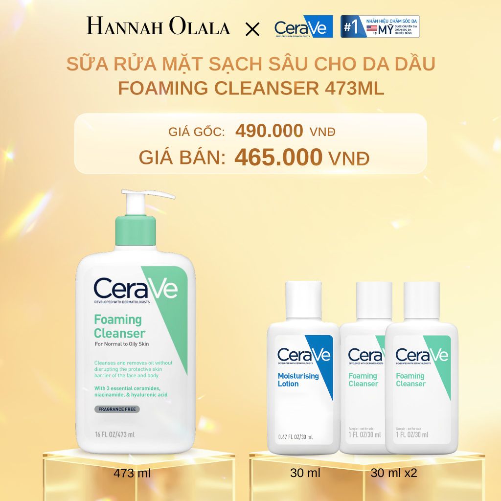  DEAL 2: SỮA RỬA MẶT GIÚP LÀM SẠCH SÂU CHO DA DẦU FOAMING CLEANSER 473ML 