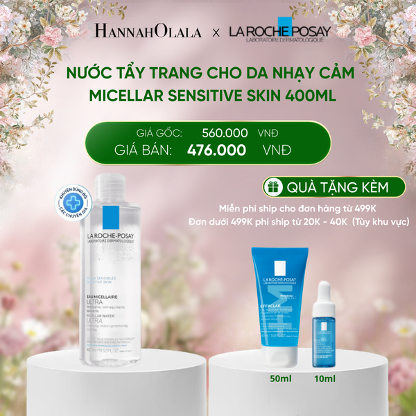  DEAL 2: NƯỚC TẨY TRANG CHO DA NHẠY CẢM MICELLAR SENSITIVE SKIN 400ML 