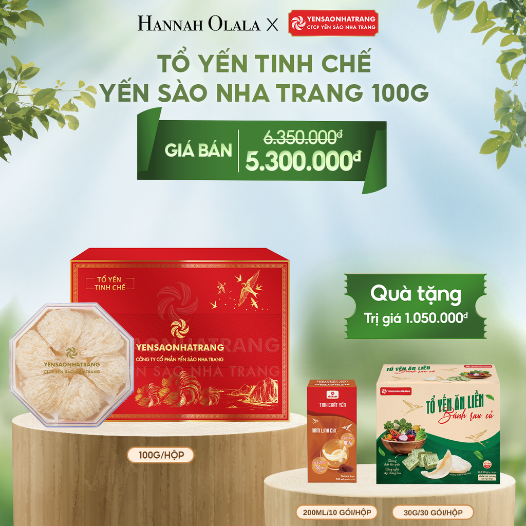  DEAL 2: TỔ YẾN TINH CHẾ YẾN SÀO NHA TRANG - 100G 