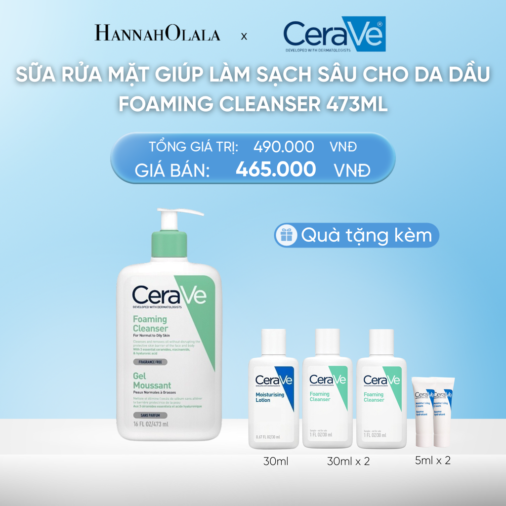  DEAL 2 SỮA RỬA MẶT GIÚP LÀM SẠCH SÂU CHO DA DẦU FOAMING CLEANSER 473ML 