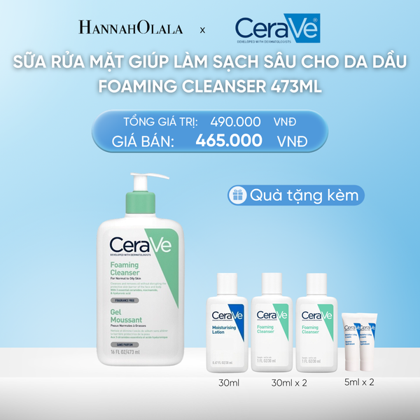 DEAL 2 SỮA RỬA MẶT GIÚP LÀM SẠCH SÂU CHO DA DẦU FOAMING CLEANSER 473ML 