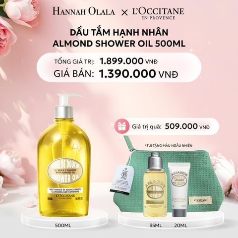  E456: DEAL 2: DẦU TẮM HẠNH NHÂN LOCCITANE 500ML 