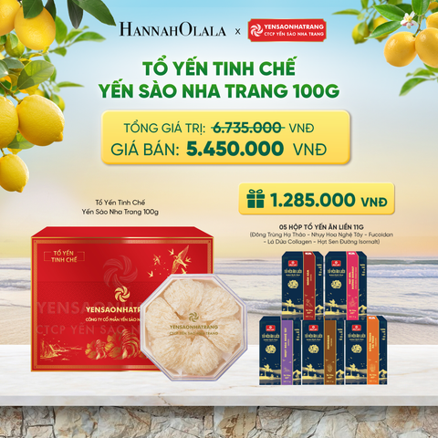  TỔ YẾN TINH CHẾ YẾN SÀO NHA TRANG 100G - DEAL 2 