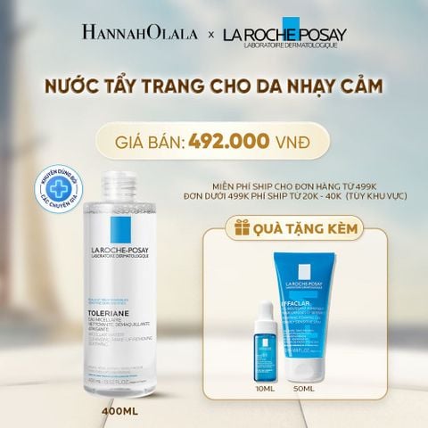  NƯỚC TẨY TRANG LÀM SẠCH SÂU CHO DA NHẠY CẢM LA ROCHE-POSAY MICELLAR WATER SENSITIVE SKIN 400ML - A113 