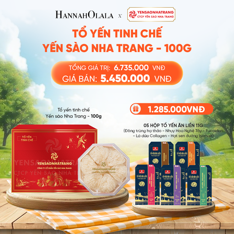  TỔ YẾN TINH CHẾ YẾN SÀO NHA TRANG 100G - DEAL 2 