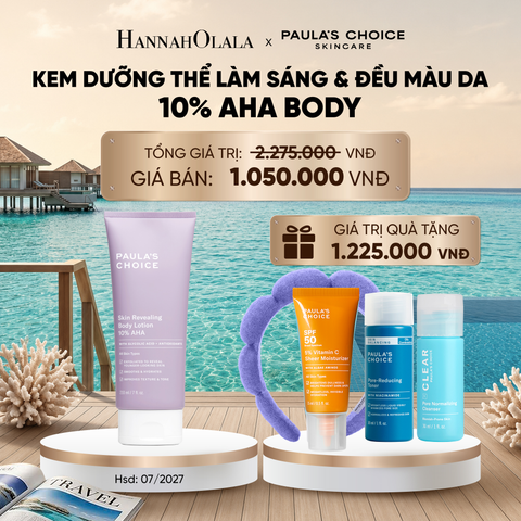  KEM DƯỠNG THỂ LÀM SÁNG DA VÀ LÀM ĐỀU MÀU DA SKIN REVEALING BODY LOTION 10% AHA 210ML - DEAL 2 