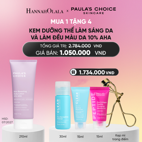  KEM DƯỠNG THỂ LÀM SÁNG DA VÀ LÀM ĐỀU MÀU DA SKIN REVEALING BODY LOTION 10% AHA 210ML - DEAL 2_A762 
