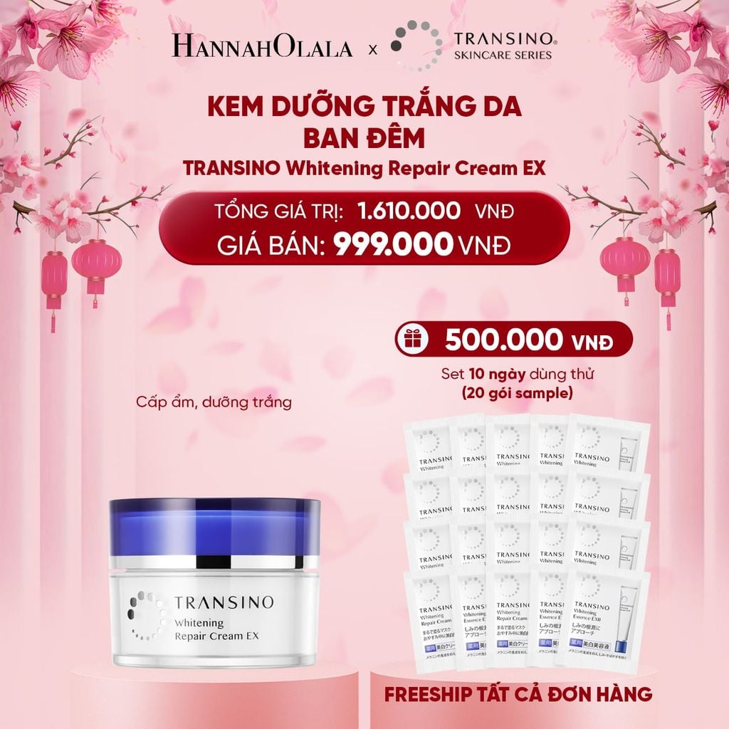  DEAL 2: KEM DƯỠNG TRẮNG DA TRANSINO 35g 