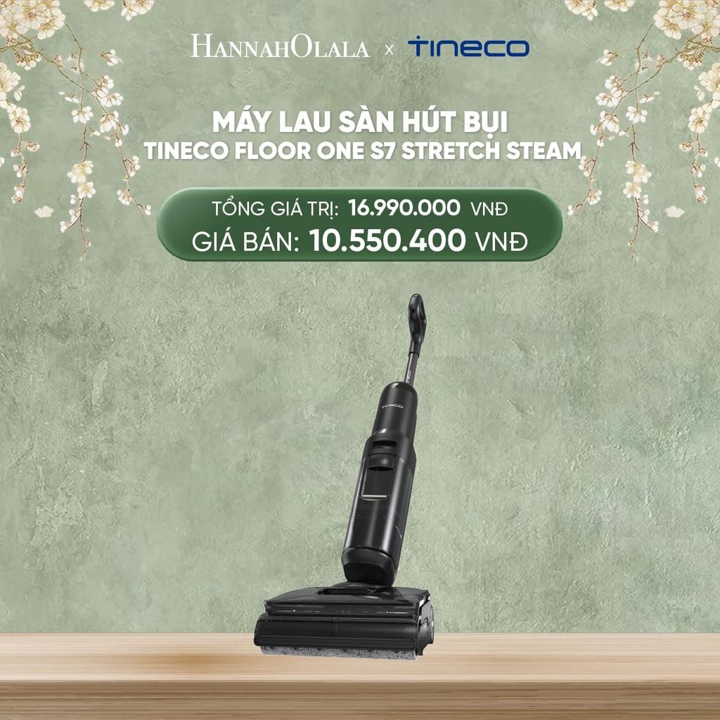  DEAL 2: MÁY LAU SÀN HÚT BỤI TINECO FLOOR ONE S7 STRETCH STEAM 