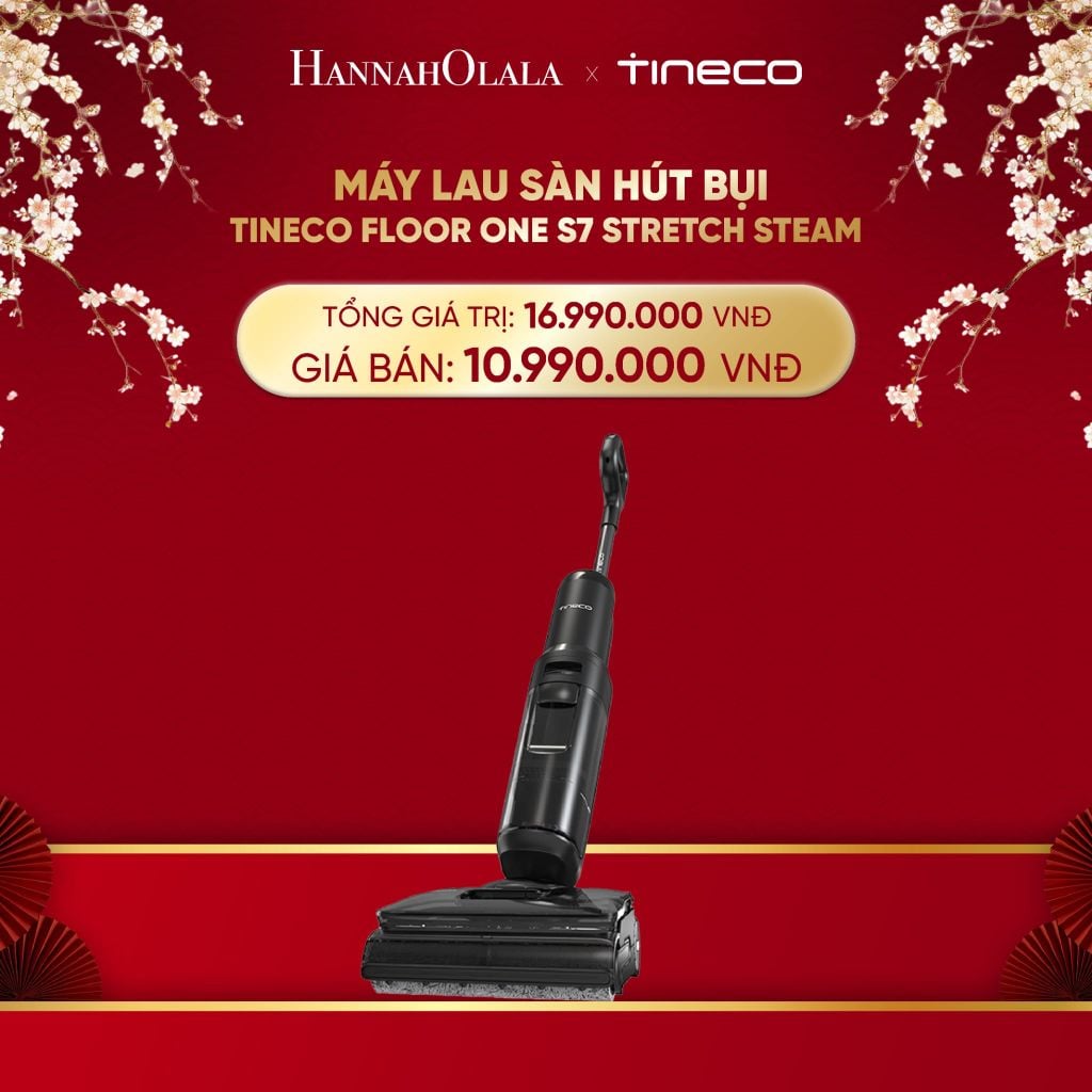  DEAL 2: MÁY LAU SÀN HÚT BỤI TINECO FLOOR ONE S7 STRETCH STEAM 