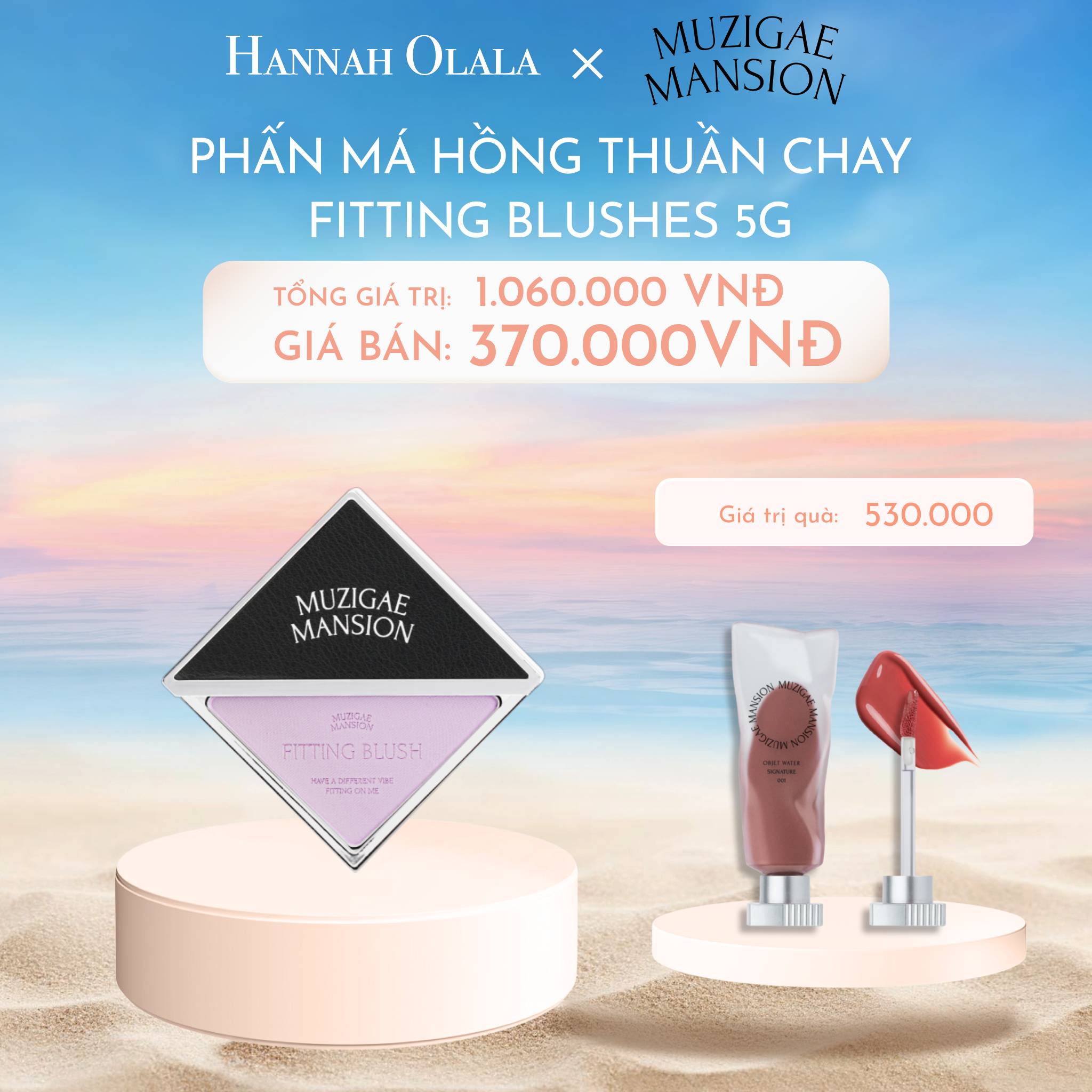  C636_DEAL 2: PHẤN MÁ HỒNG KÈM GƯƠNG FITTING BLUSHES 5G 