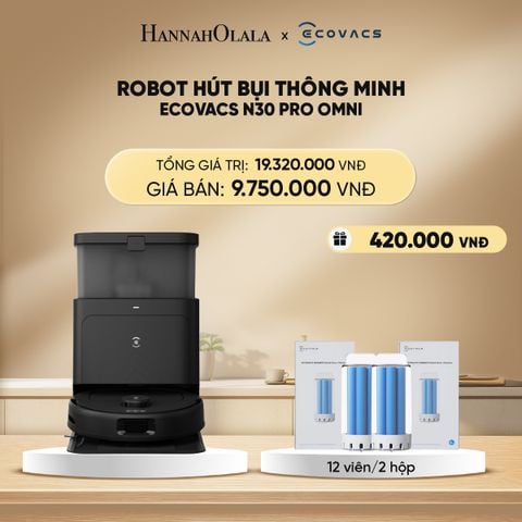  DEAL 2: ROBOT HÚT BỤI THÔNG MINH ECOVACS N30 PRO OMNI 