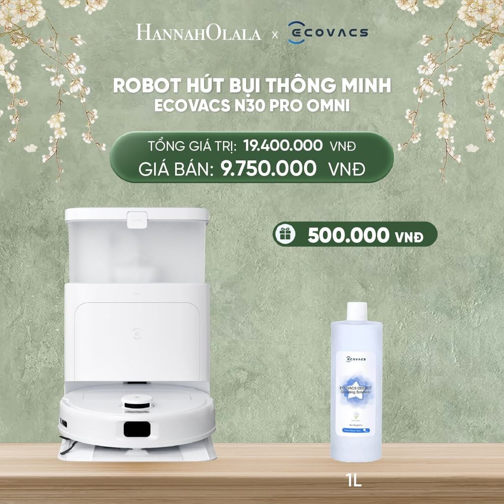  DEAL 2: ROBOT HÚT BỤI THÔNG MINH ECOVACS N30 PRO OMNI 