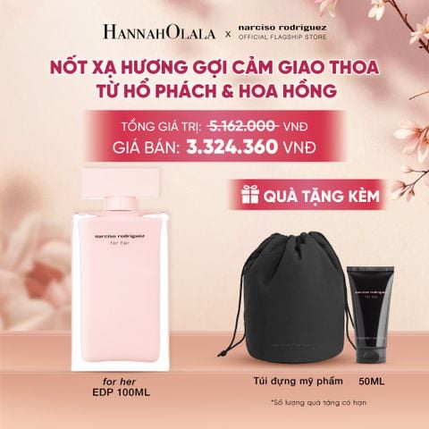  NƯỚC HOA NỮ NARCISO RODRIGUEZ FOR HER EAU DE PARFUM 100ML - DEAL 2 