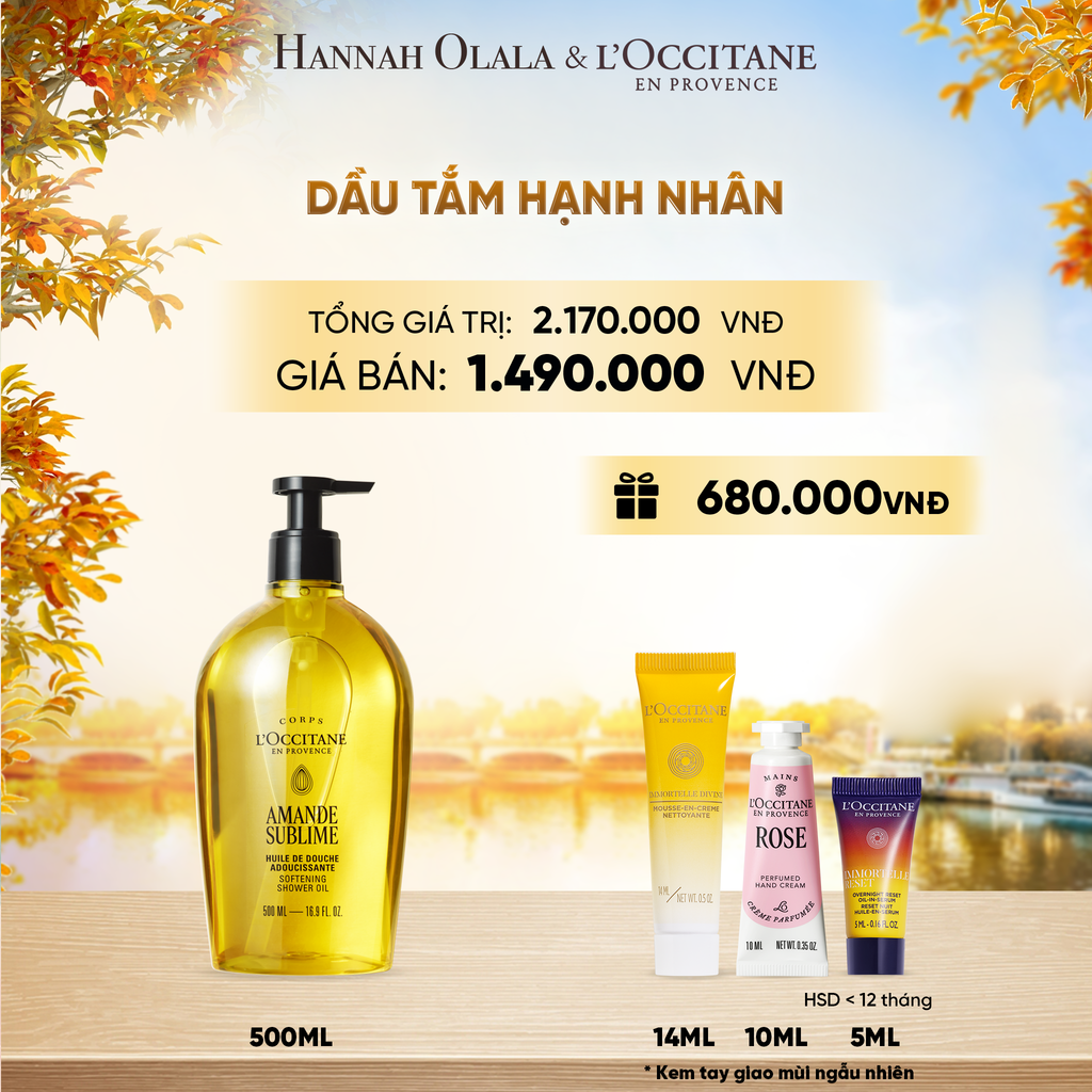  DẦU TẮM HẠNH NHÂN LOCCITANE 500ML - E1212 