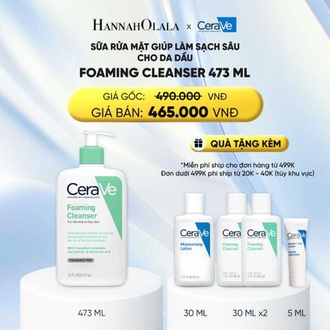  DEAL 2 SỮA RỬA MẶT GIÚP LÀM SẠCH SÂU CHO DA DẦU FOAMING CLEANSER 473ML 
