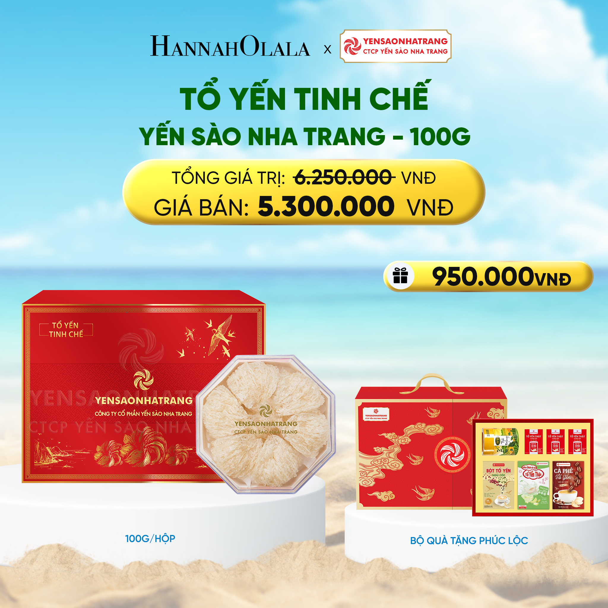 Tổ Yến Tinh Chế Yến Sào Nha Trang 100g