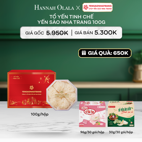  DEAL 2: TỔ YẾN TINH CHẾ YẾN SÀO NHA TRANG - 100G 