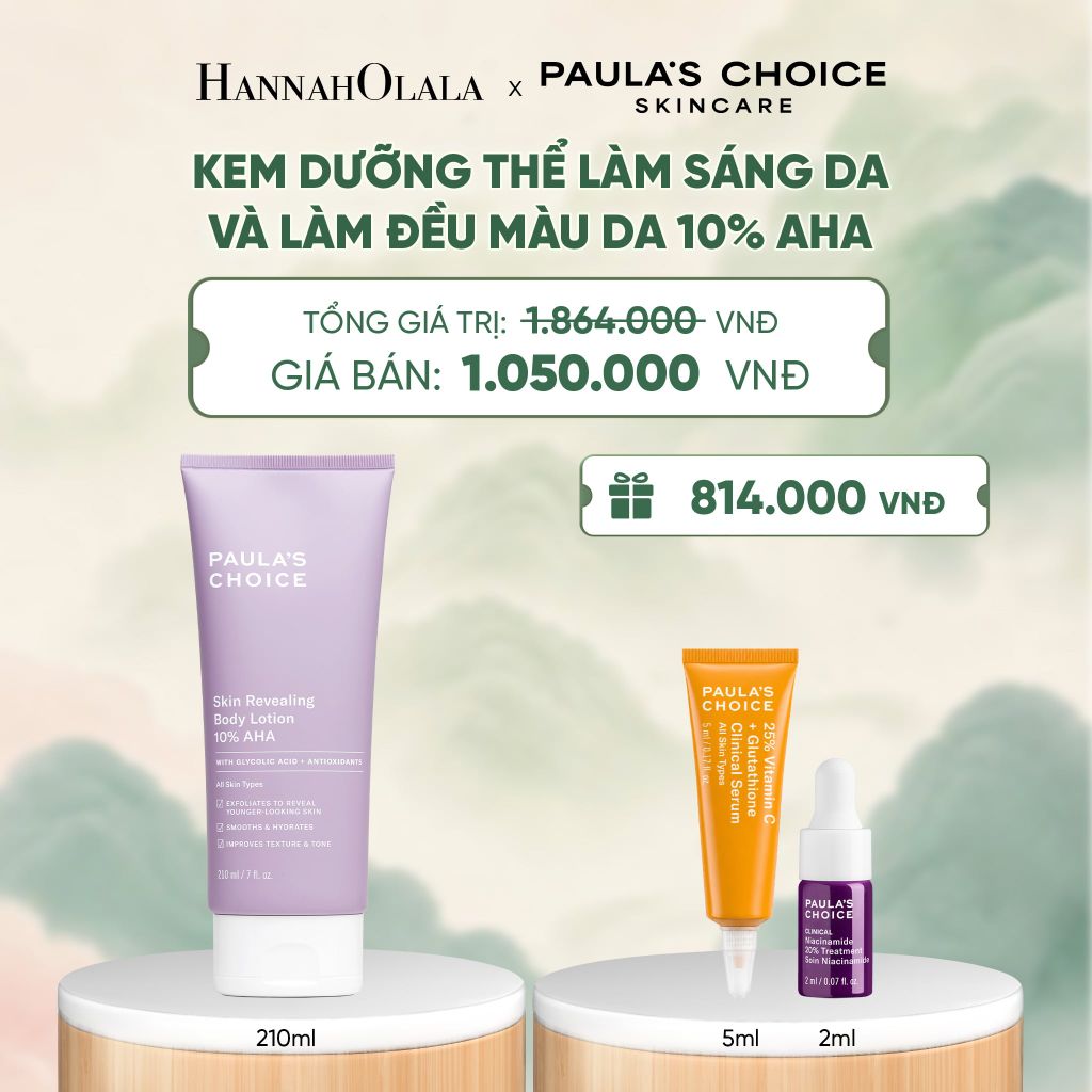  KEM DƯỠNG THỂ LÀM SÁNG DA VÀ LÀM ĐỀU MÀU DA SKIN REVEALING BODY LOTION 10% AHA 210ML - DEAL 2 - A1594 