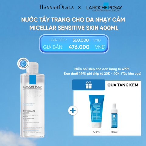  D9: DEAL 2: NƯỚC TẨY TRANG CHO DA NHẠY CẢM MICELLAR SENSITIVE SKIN 400ML 