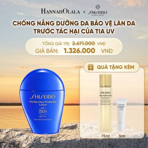  SỮA CHỐNG NẮNG DƯỠNG DA SHISEIDO GSC PERFECT SUN PROTECTOR LOTION SPF50+ 50ML - DEAL 02 - B511 