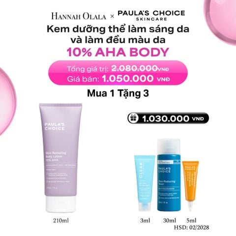  KEM DƯỠNG THỂ LÀM SÁNG DA VÀ LÀM ĐỀU MÀU DA SKIN REVEALING BODY LOTION 10% AHA 210ML - DEAL 2 - B12 